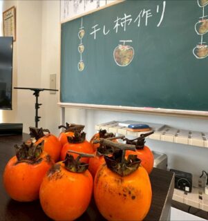 こんにちは。おとなの学校花園校です🏫
本日は、干し柿を作りました〜
私たち先生たちは、おとなの学校に来て
干し柿を作れるようになりました♪
今日は、先生と生徒様は、逆転の１日✨🤣
👩‍🎓あーー！先生！ヘタは全部取ったらダメです！
👨‍🎓ヒモ結べないの？こうだよ！ほら、簡単！
え…😳！？
なんだか特殊な結び方でサササッとされる生徒様達。
結んでいただいて、お湯に浸けて
後は、食べごろになるのを待つだけです☺️💕🫶
今年もすっかり？やっと？寒くなって来ましたねー
#おとなの学校
#おとなの学校花園校
#おとなの今日
#干し柿
#調理実習
#冬