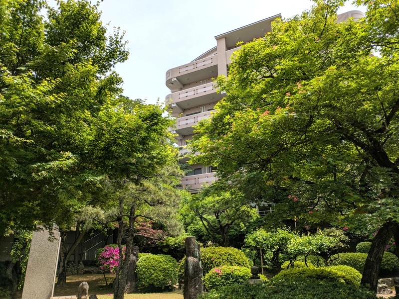 新緑の延命庵